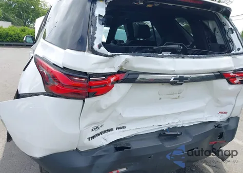 2022 Chevrolet Traverse Awd Rs из США, поврежденный, VIN 1GNEVJKW9NJ189416